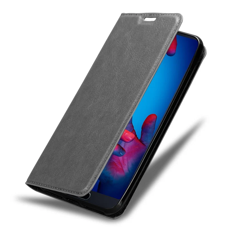 Cadorabo Hülle kompatibel mit Huawei P20 Schutzhülle mit Magnetverschluss, Standfunktion und Kartenfach