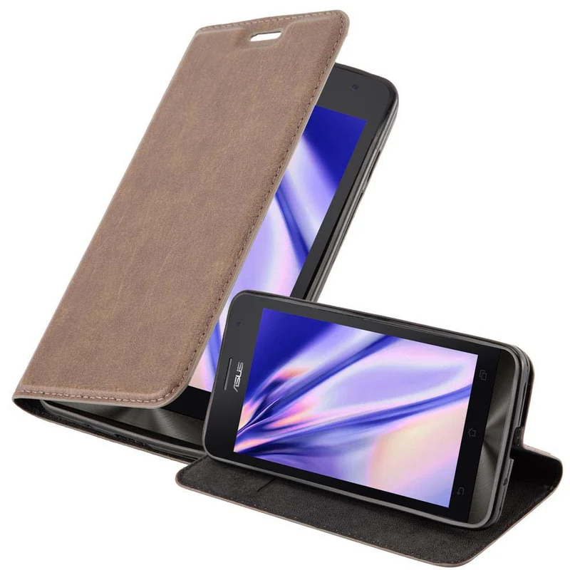 Cadorabo Hülle kompatibel mit Asus ZenFone 5 2014 Schutzhülle mit Magnetverschluss, Standfunktion und Kartenfach