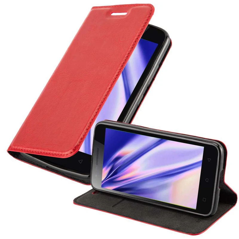 Cadorabo Hülle kompatibel mit Lenovo C2 Schutzhülle mit Magnetverschluss, Standfunktion und Kartenfach