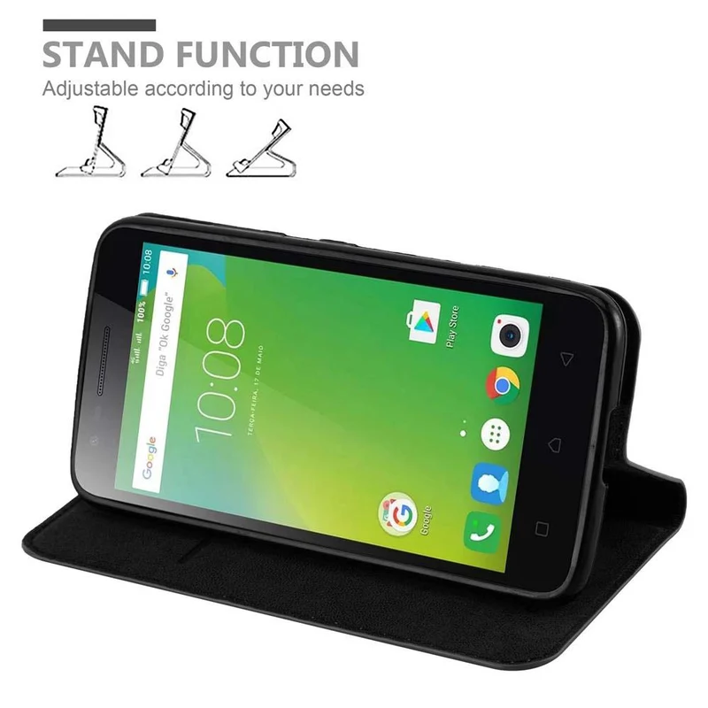 Cadorabo Hülle kompatibel mit Lenovo C2 Schutzhülle mit Magnetverschluss, Standfunktion und Kartenfach