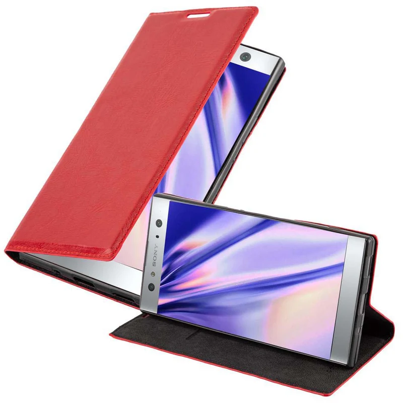 Cadorabo Hülle kompatibel mit Sony Xperia XA2 ULTRA Schutzhülle mit Magnetverschluss, Standfunktion und Kartenfach
