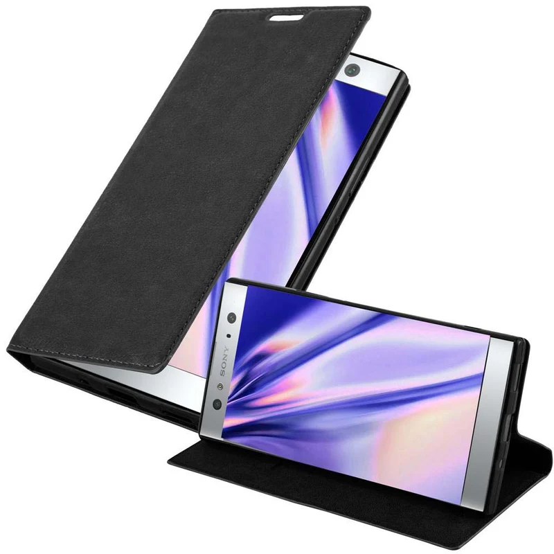 Cadorabo Hülle kompatibel mit Sony Xperia XA2 ULTRA Schutzhülle mit Magnetverschluss, Standfunktion und Kartenfach