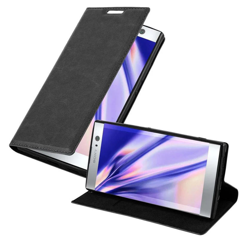 Cadorabo Hülle kompatibel mit Sony Xperia XA2 Schutzhülle mit Magnetverschluss, Standfunktion und Kartenfach