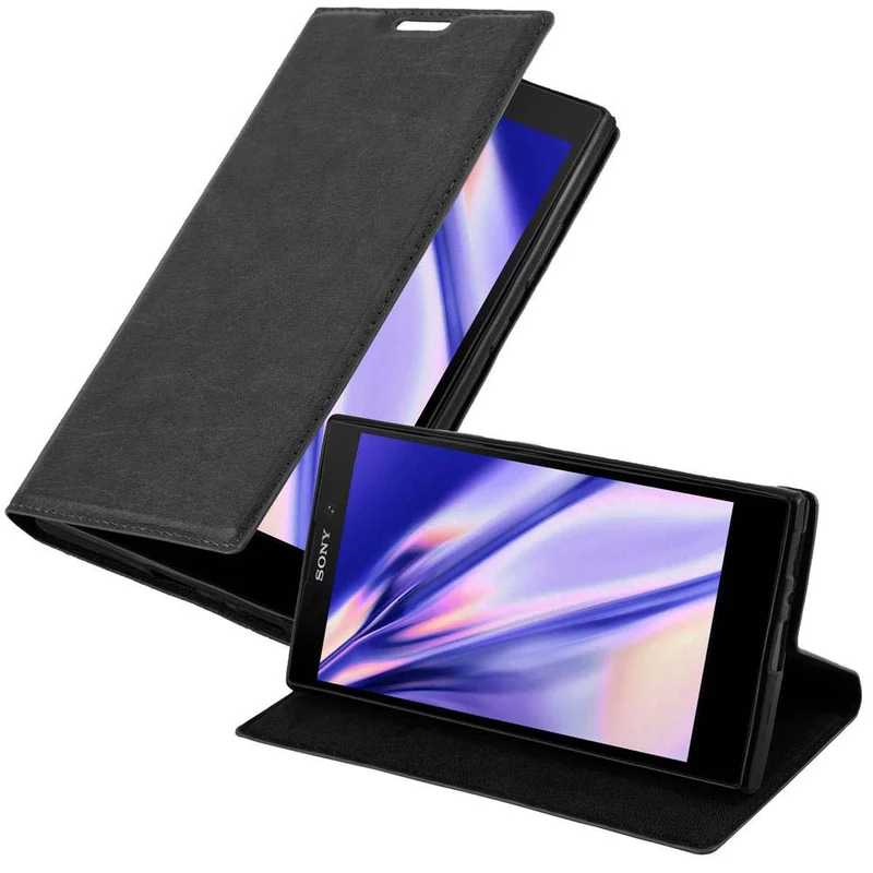 Cadorabo Hülle kompatibel mit Sony Xperia L2 Schutzhülle mit Magnetverschluss, Standfunktion und Kartenfach