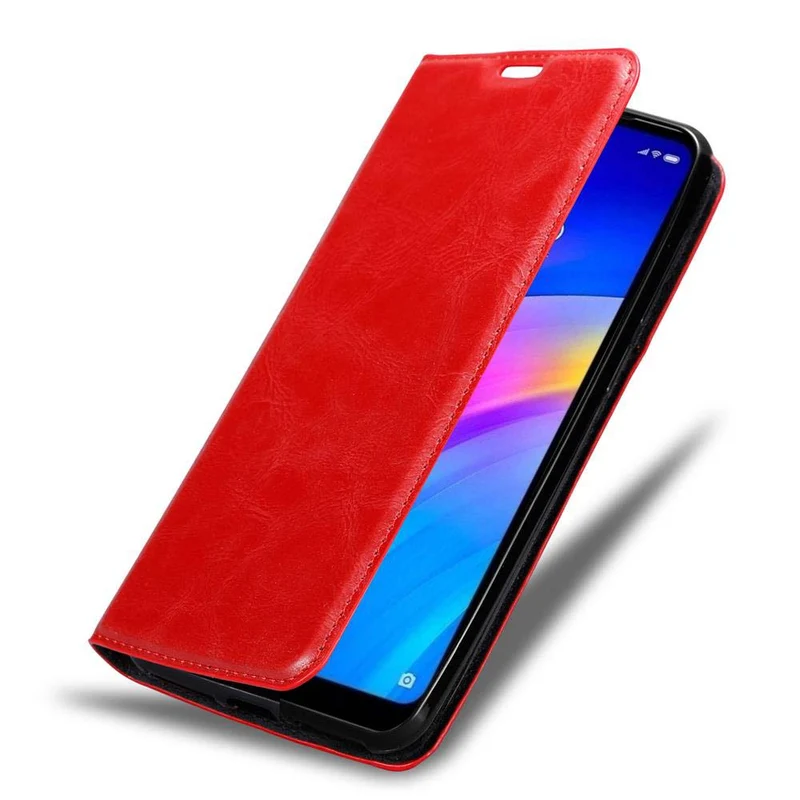 Cadorabo Hülle kompatibel mit Xiaomi RedMi 7 Schutzhülle mit Magnetverschluss, Standfunktion und Kartenfach