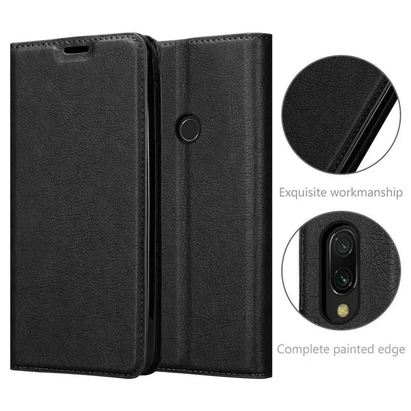 Cadorabo Hülle kompatibel mit Xiaomi RedMi 7 Schutzhülle mit Magnetverschluss, Standfunktion und Kartenfach