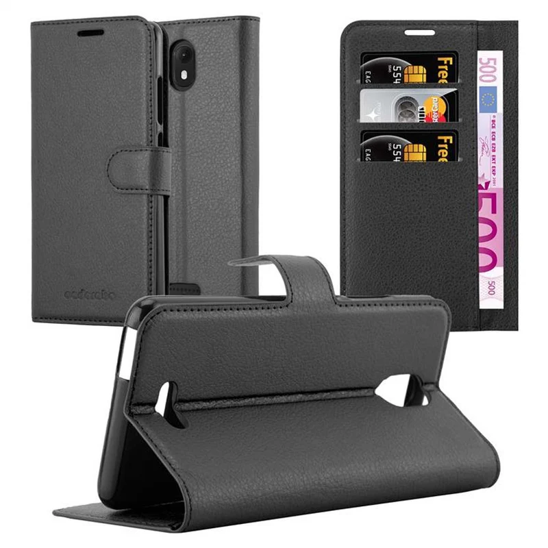 Cadorabo Hülle kompatibel mit WIKO VIEW GO Schutzhülle mit Magnetverschluss, Standfunktion und Kartenfach