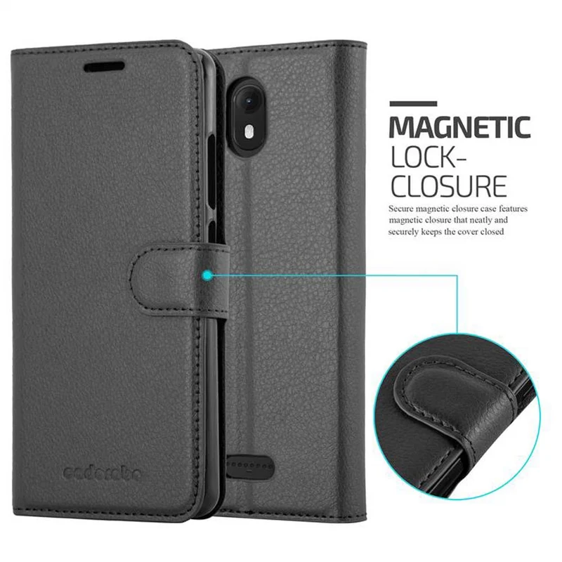 Cadorabo Hülle kompatibel mit WIKO VIEW GO Schutzhülle mit Magnetverschluss, Standfunktion und Kartenfach