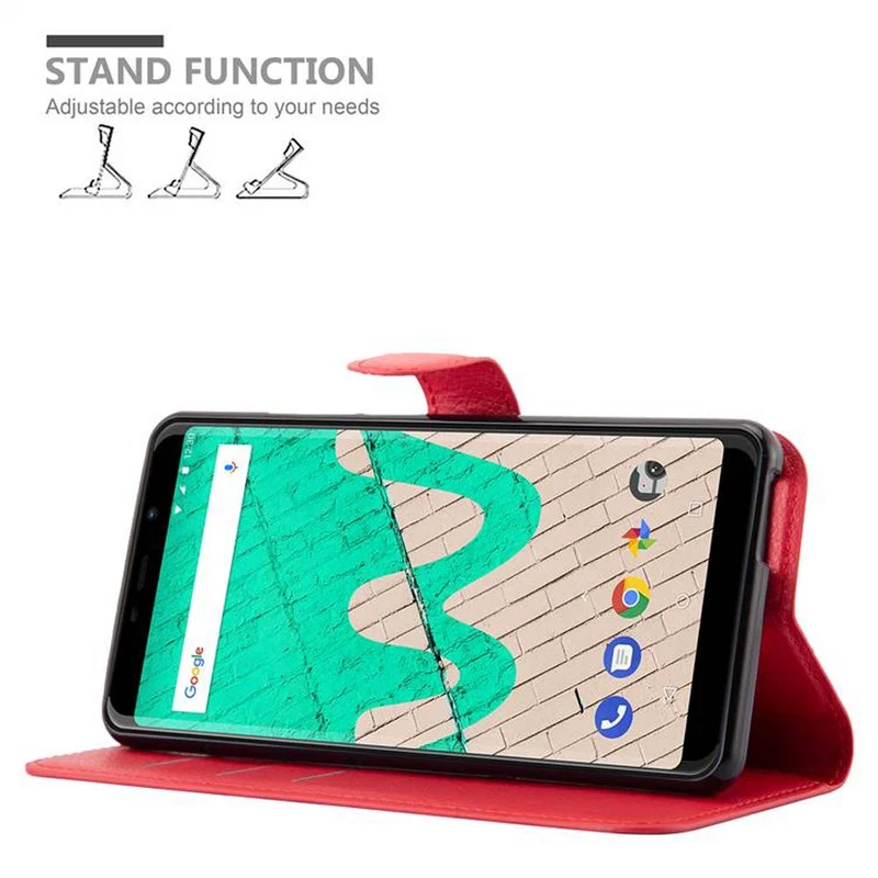 Cadorabo Hülle kompatibel mit WIKO VIEW MAX Schutzhülle mit Magnetverschluss, Standfunktion und Kartenfach