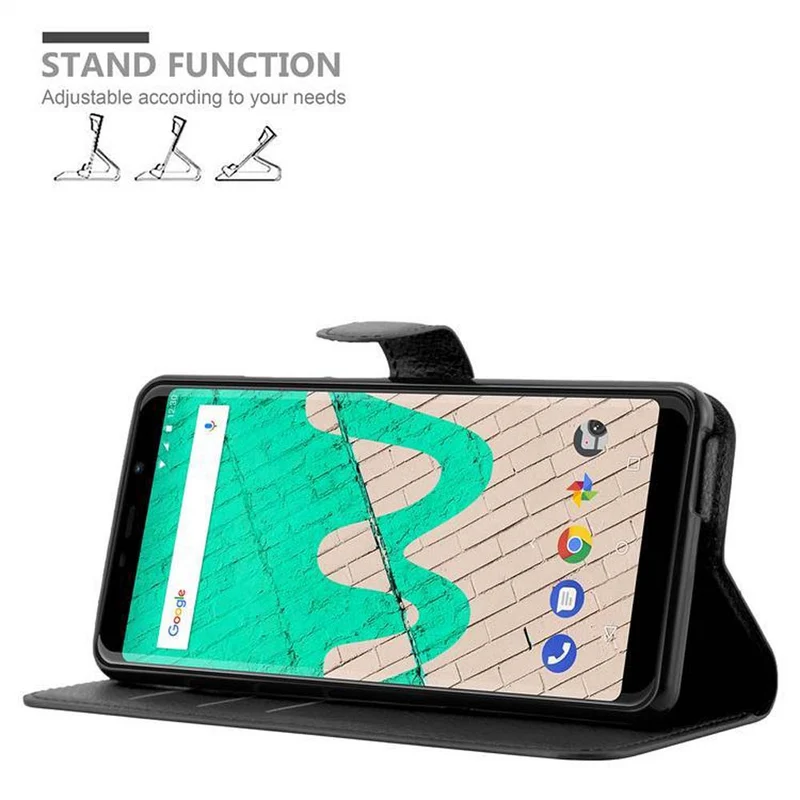 Cadorabo Hülle kompatibel mit WIKO VIEW MAX Schutzhülle mit Magnetverschluss, Standfunktion und Kartenfach