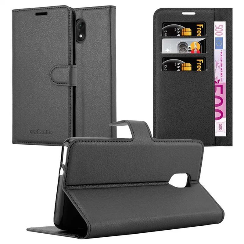 Cadorabo Hülle kompatibel mit WIKO LENNY 5 Schutzhülle mit Magnetverschluss, Standfunktion und Kartenfach