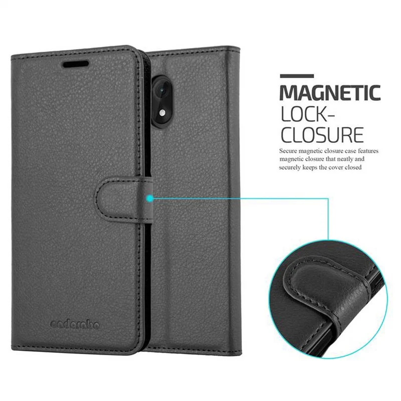 Cadorabo Hülle kompatibel mit WIKO LENNY 5 Schutzhülle mit Magnetverschluss, Standfunktion und Kartenfach