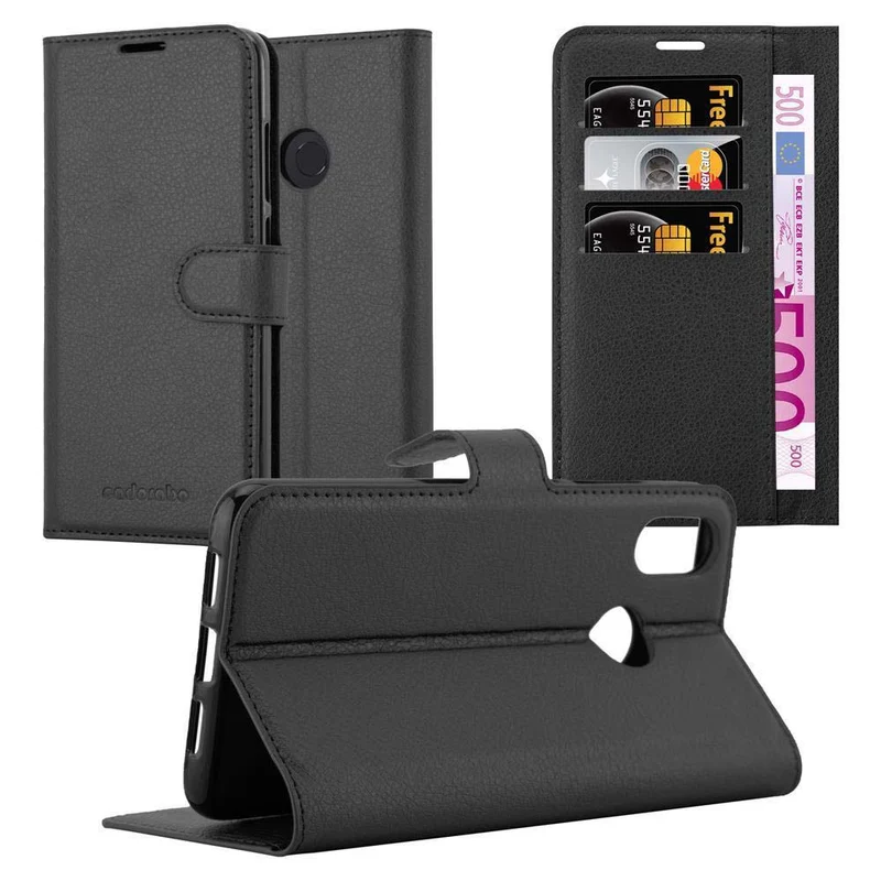 Cadorabo Hülle kompatibel mit Xiaomi Mi 8 Schutzhülle mit Magnetverschluss, Standfunktion und Kartenfach