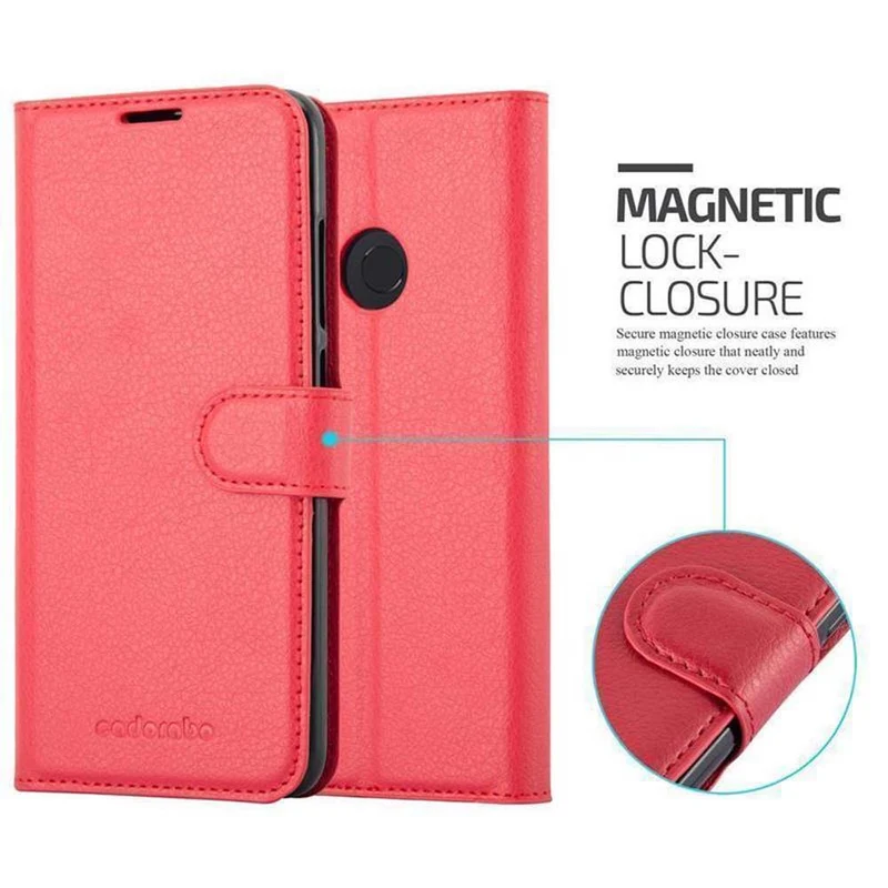 Cadorabo Hülle kompatibel mit Xiaomi Mi 8 Schutzhülle mit Magnetverschluss, Standfunktion und Kartenfach