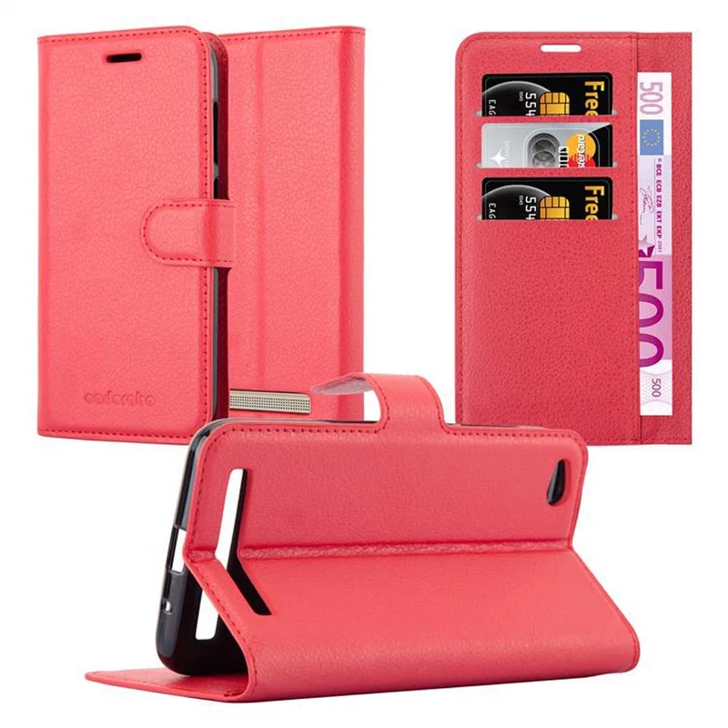 Cadorabo Hülle kompatibel mit Xiaomi RedMi 5A Schutzhülle mit Magnetverschluss, Standfunktion und Kartenfach