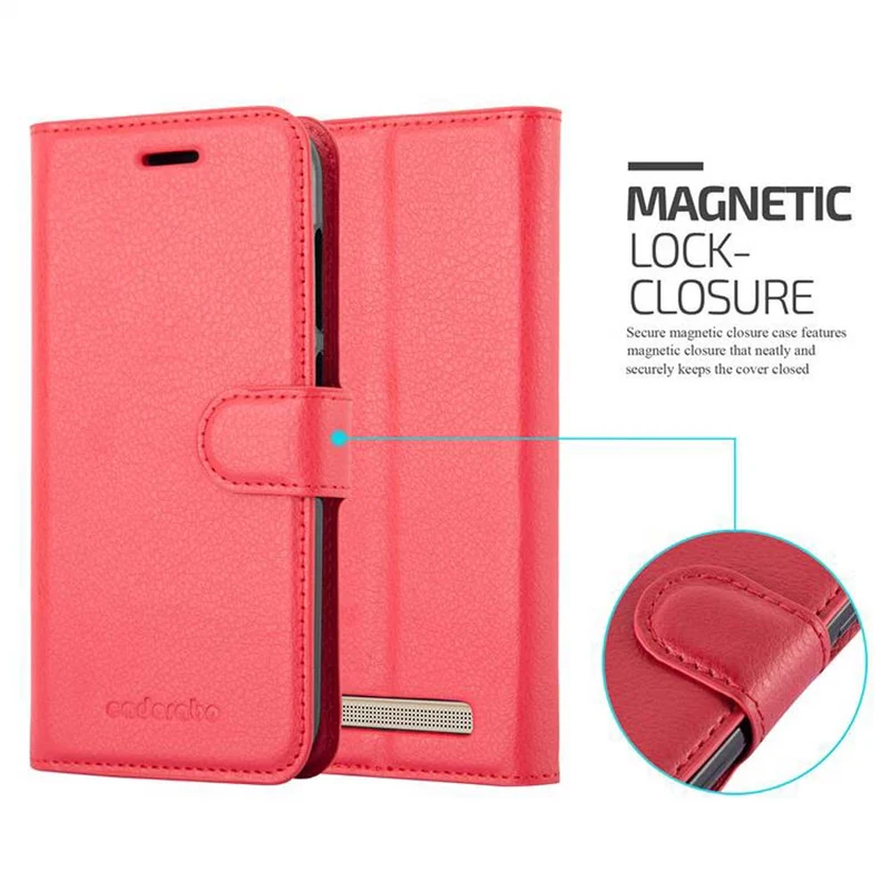 Cadorabo Hülle kompatibel mit Xiaomi RedMi 5A Schutzhülle mit Magnetverschluss, Standfunktion und Kartenfach