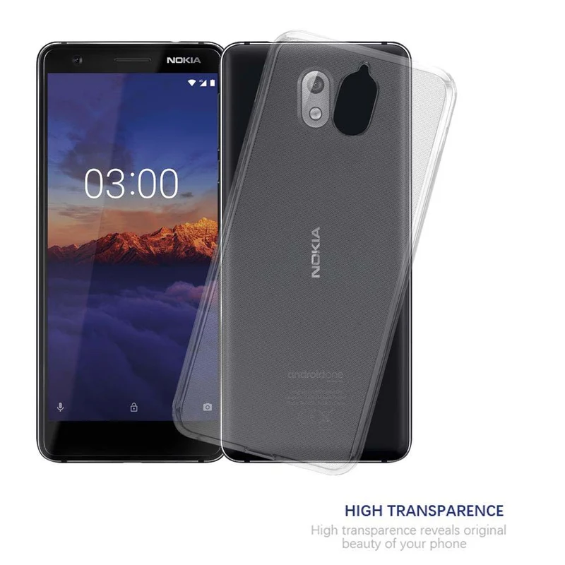 Cadorabo Hülle kompatibel mit Nokia 3,1 Schutzhülle aus flexiblem TPU Silikon