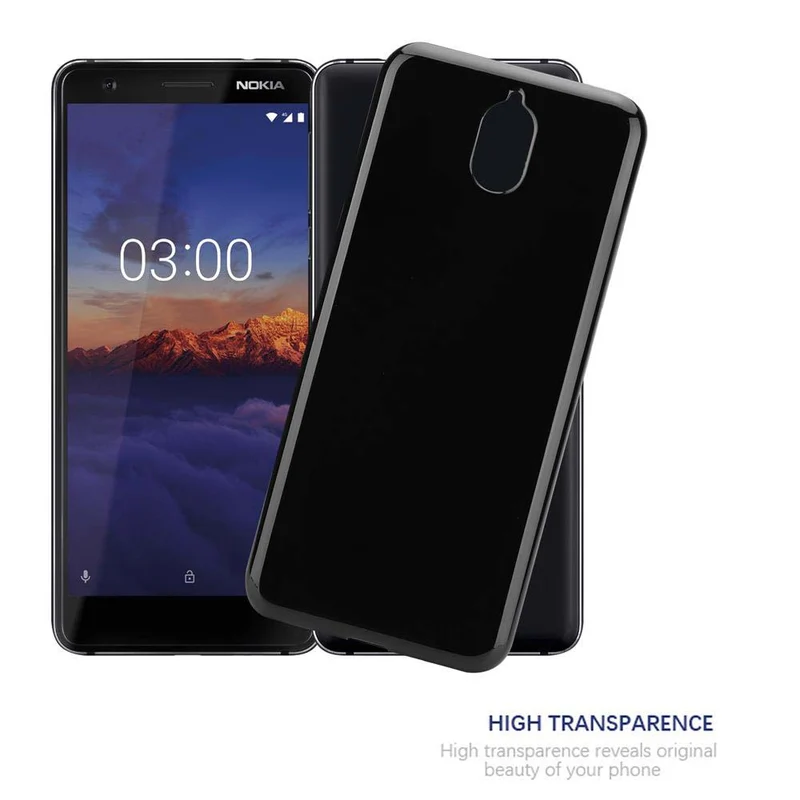 Cadorabo Hülle kompatibel mit Nokia 3,1 Schutzhülle aus flexiblem TPU Silikon