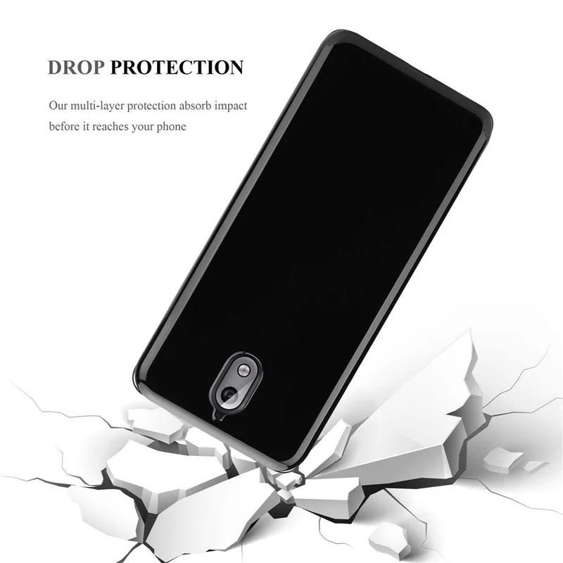 Cadorabo Hülle kompatibel mit Nokia 3,1 Schutzhülle aus flexiblem TPU Silikon