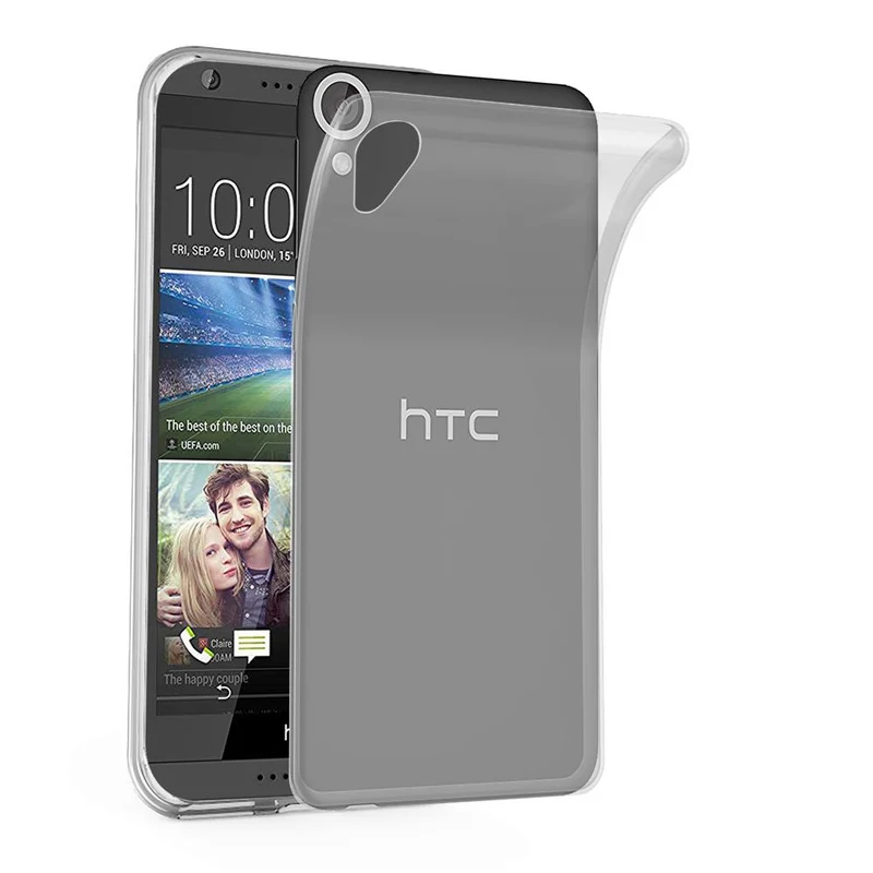 Cadorabo Hülle kompatibel mit HTC Desire 820 Schutzhülle aus flexiblem TPU Silikon