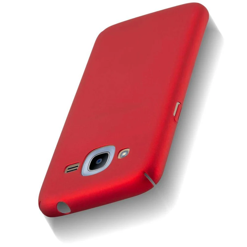 Cadorabo Hülle kompatibel mit Samsung Galaxy J2 2016 Hard Case Schutzhülle in Metall Optik gegen Kratzer und Stöße