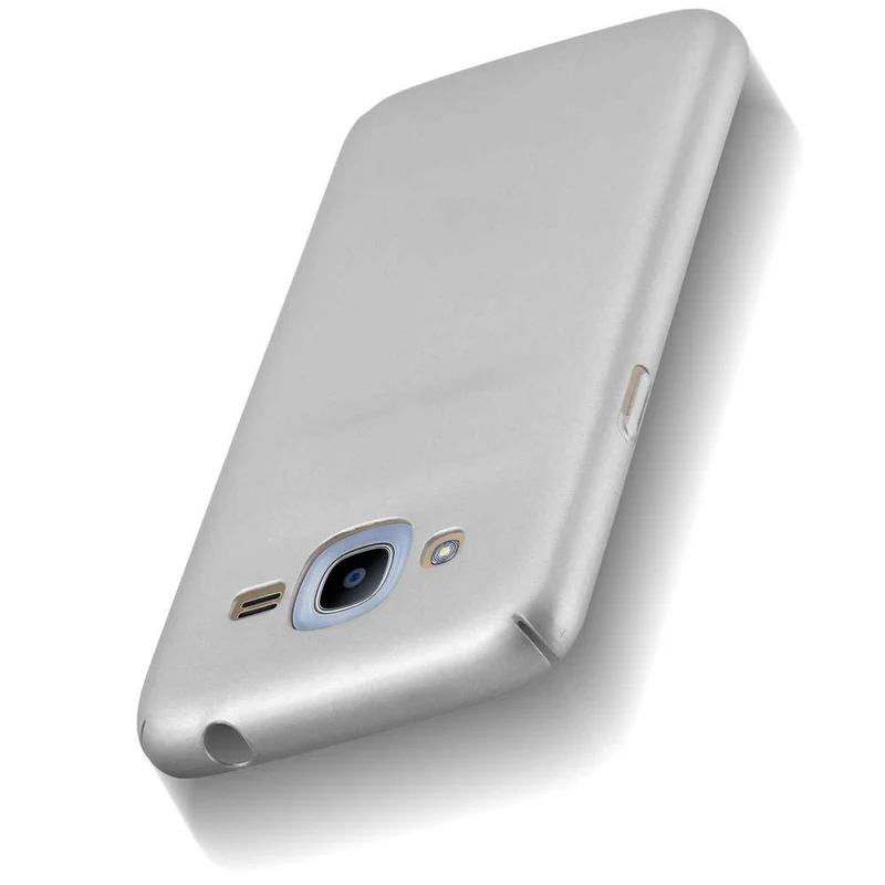 Cadorabo Hülle kompatibel mit Samsung Galaxy J2 2016 Hard Case Schutzhülle in Metall Optik gegen Kratzer und Stöße