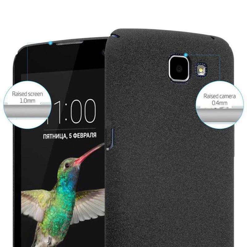 Cadorabo Hülle kompatibel mit LG K4 2016 Hard Case Schutzhülle in Frosted Optik gegen Kratzer und Stöße