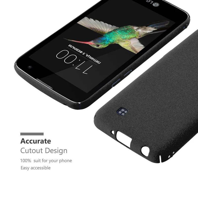 Cadorabo Hülle kompatibel mit LG K4 2016 Hard Case Schutzhülle in Frosted Optik gegen Kratzer und Stöße