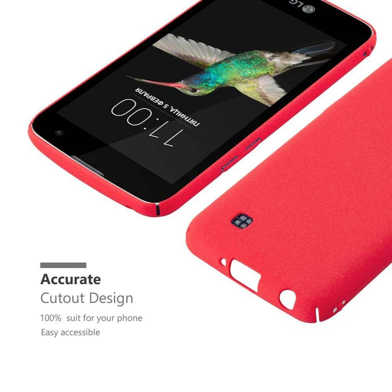 Cadorabo Hülle kompatibel mit LG K4 2016 Hard Case Schutzhülle in Frosted Optik gegen Kratzer und Stöße
