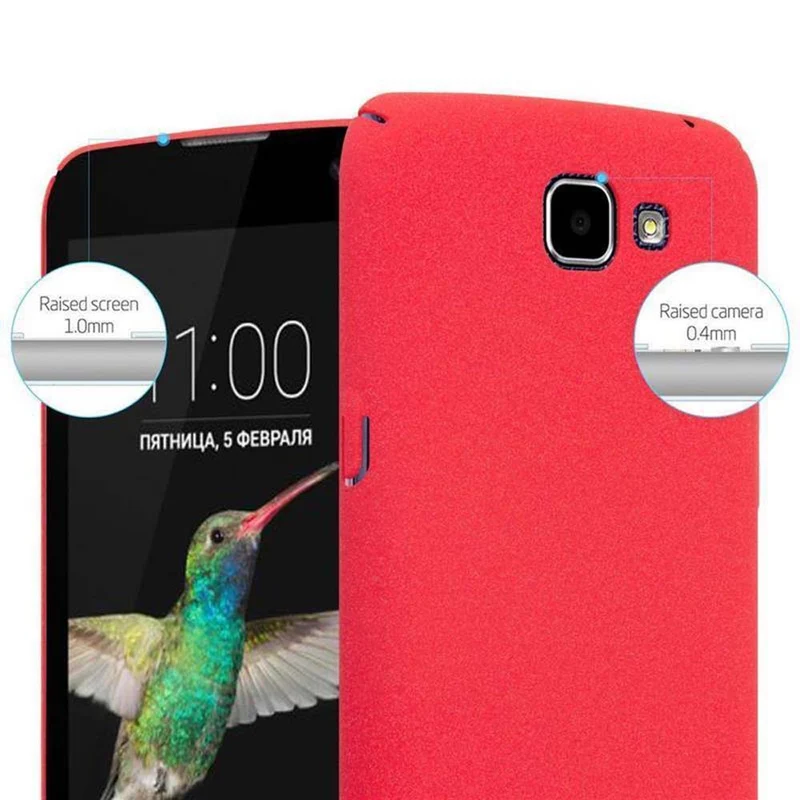 Cadorabo Hülle kompatibel mit LG K4 2016 Hard Case Schutzhülle in Frosted Optik gegen Kratzer und Stöße