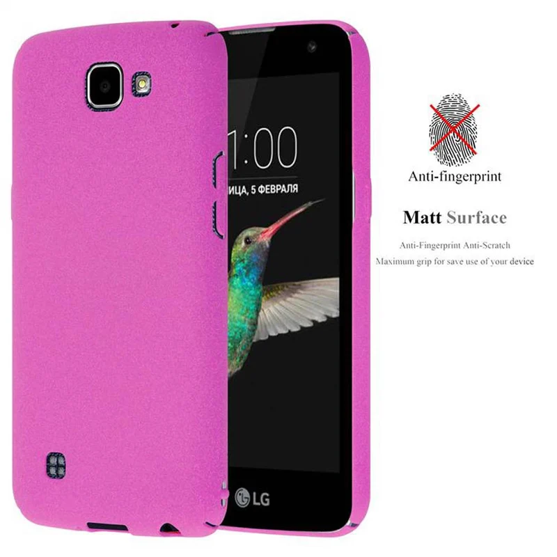 Cadorabo Hülle kompatibel mit LG K4 2016 Hard Case Schutzhülle in Frosted Optik gegen Kratzer und Stöße