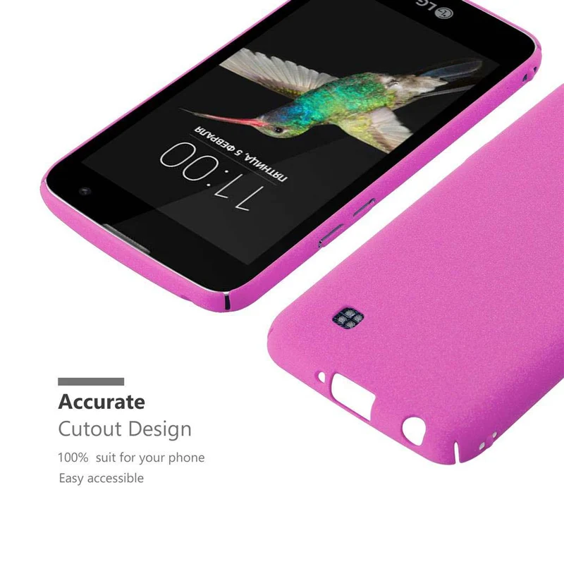 Cadorabo Hülle kompatibel mit LG K4 2016 Hard Case Schutzhülle in Frosted Optik gegen Kratzer und Stöße