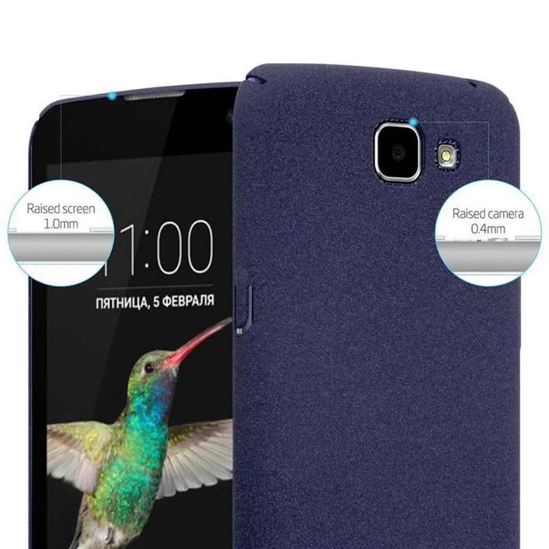 Cadorabo Hülle kompatibel mit LG K4 2016 Hard Case Schutzhülle in Frosted Optik gegen Kratzer und Stöße
