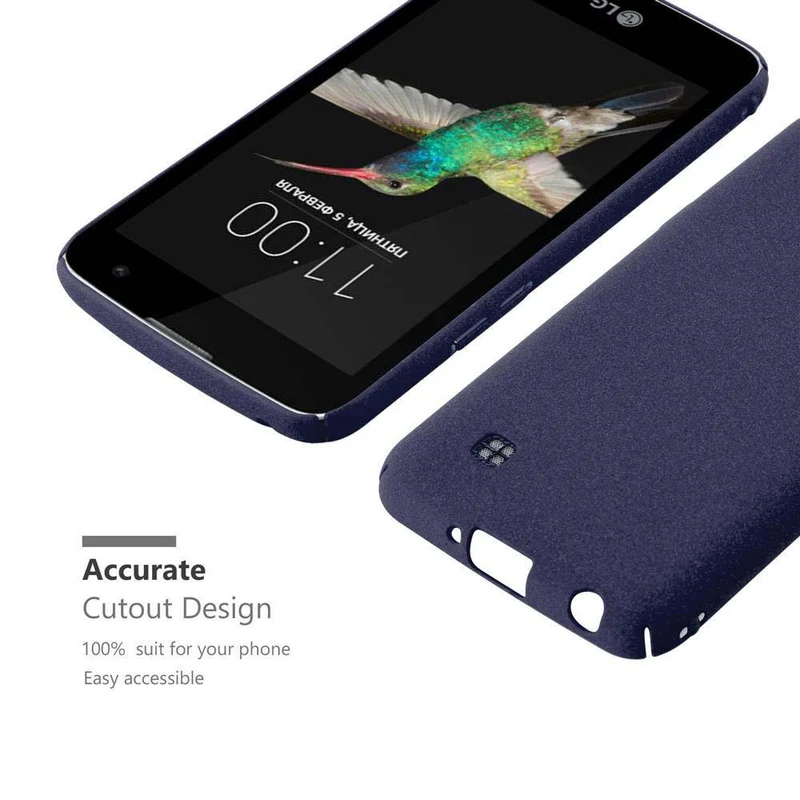 Cadorabo Hülle kompatibel mit LG K4 2016 Hard Case Schutzhülle in Frosted Optik gegen Kratzer und Stöße