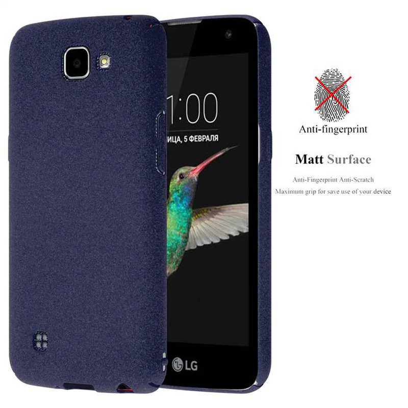 Cadorabo Hülle kompatibel mit LG K4 2016 Hard Case Schutzhülle in Frosted Optik gegen Kratzer und Stöße
