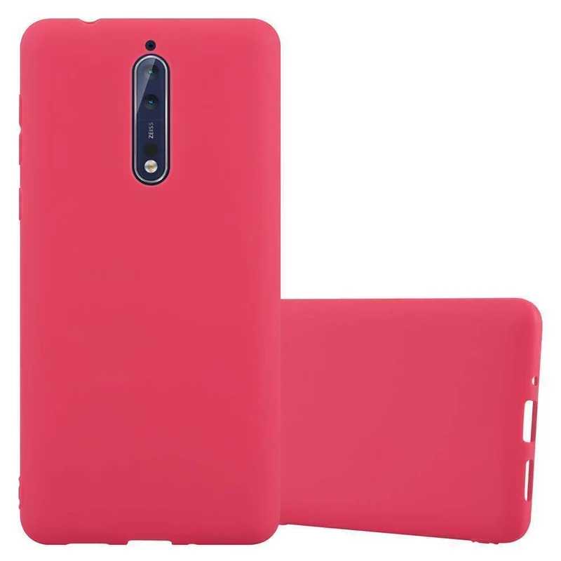 Cadorabo Hülle kompatibel mit Nokia 8 2017 Schutzhülle aus flexiblem TPU Silikon