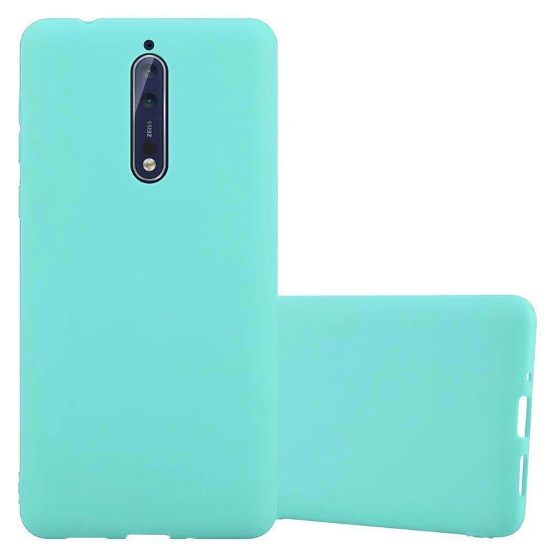 Cadorabo Hülle kompatibel mit Nokia 8 2017 Schutzhülle aus flexiblem TPU Silikon
