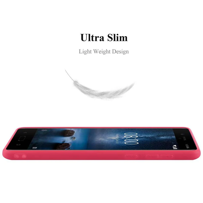 Cadorabo Hülle kompatibel mit Nokia 8 2017 Schutzhülle aus flexiblem TPU Silikon