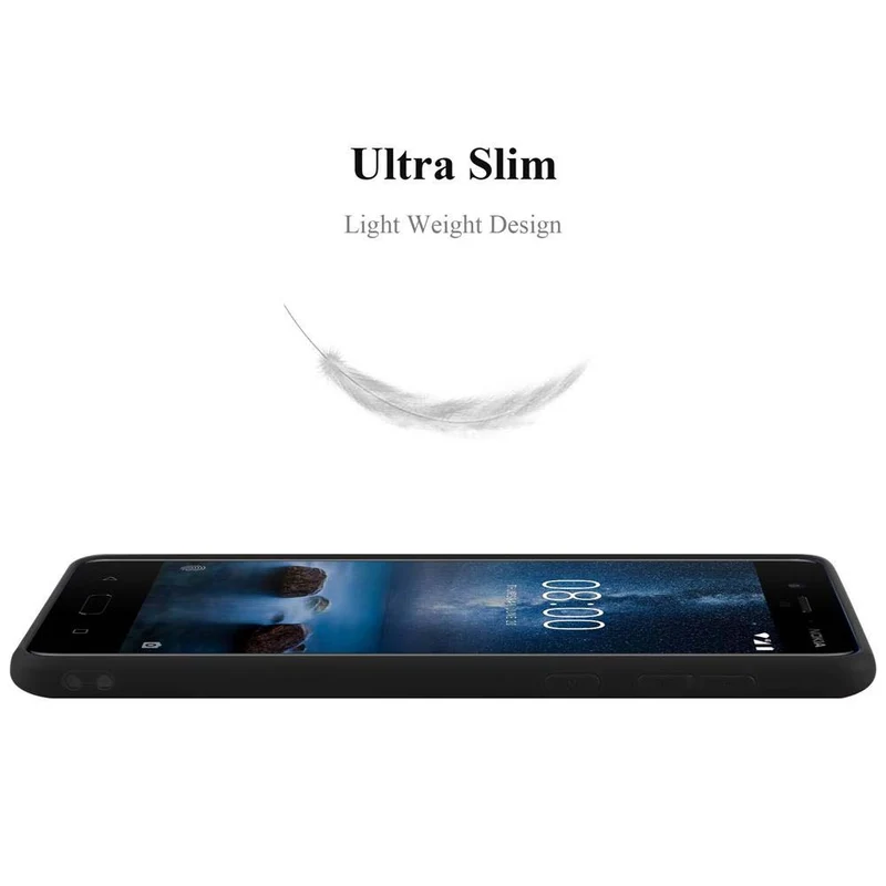 Cadorabo Hülle kompatibel mit Nokia 8 2017 Schutzhülle aus flexiblem TPU Silikon