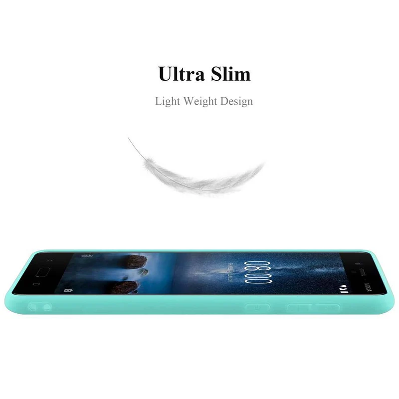 Cadorabo Hülle kompatibel mit Nokia 8 2017 Schutzhülle aus flexiblem TPU Silikon