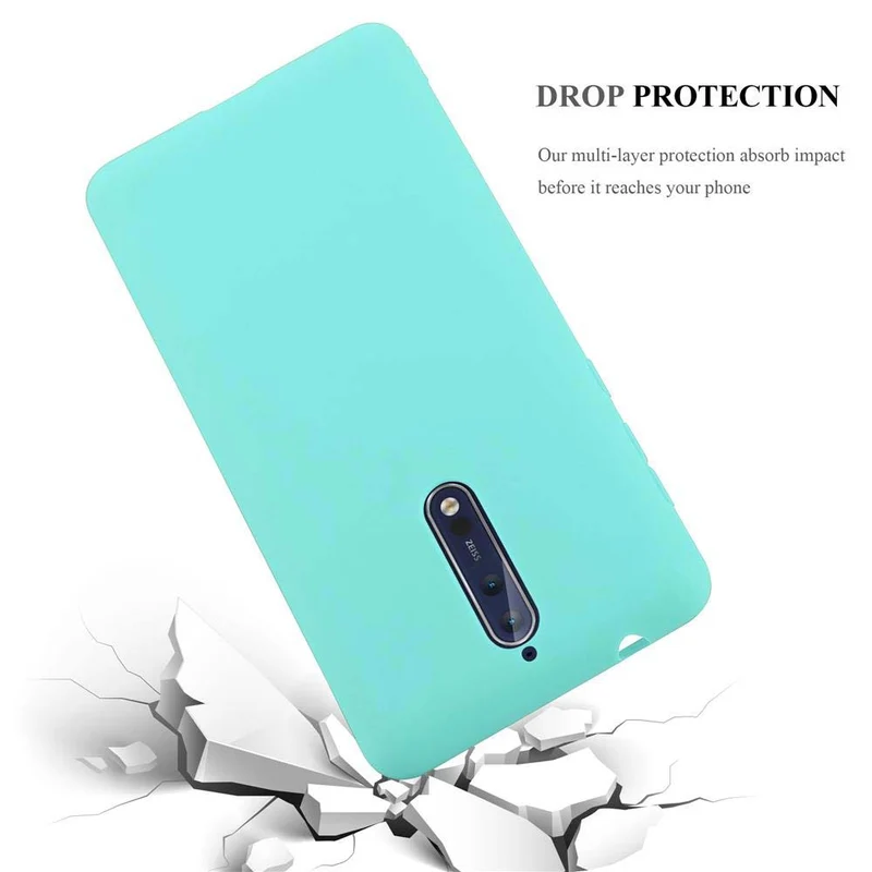 Cadorabo Hülle kompatibel mit Nokia 8 2017 Schutzhülle aus flexiblem TPU Silikon