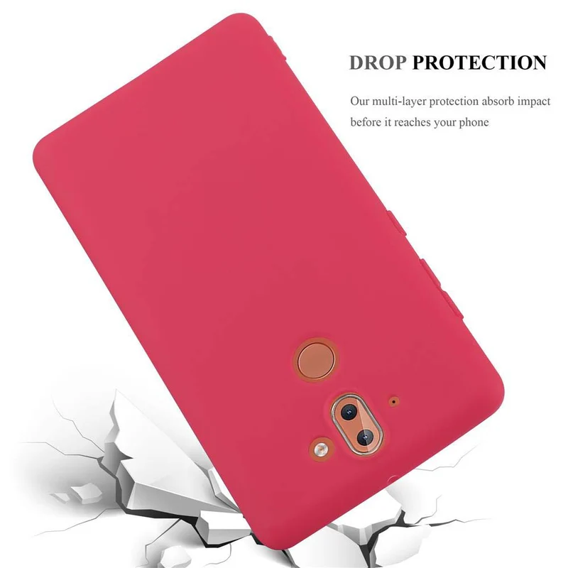 Cadorabo Hülle kompatibel mit Nokia 8 Sirocco Schutzhülle aus flexiblem TPU Silikon
