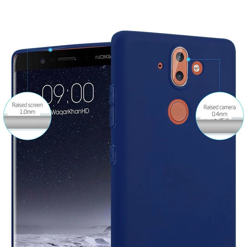 Cadorabo Hülle kompatibel mit Nokia 8 Sirocco Schutzhülle aus flexiblem TPU Silikon