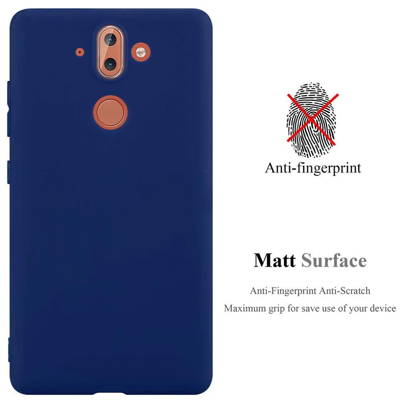Cadorabo Hülle kompatibel mit Nokia 8 Sirocco Schutzhülle aus flexiblem TPU Silikon