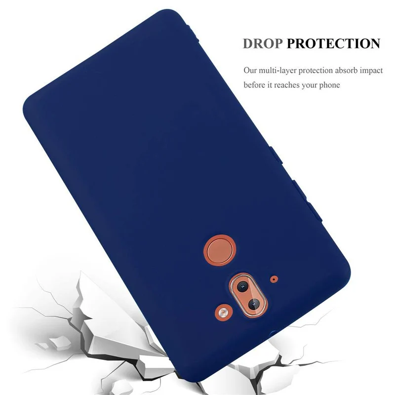 Cadorabo Hülle kompatibel mit Nokia 8 Sirocco Schutzhülle aus flexiblem TPU Silikon