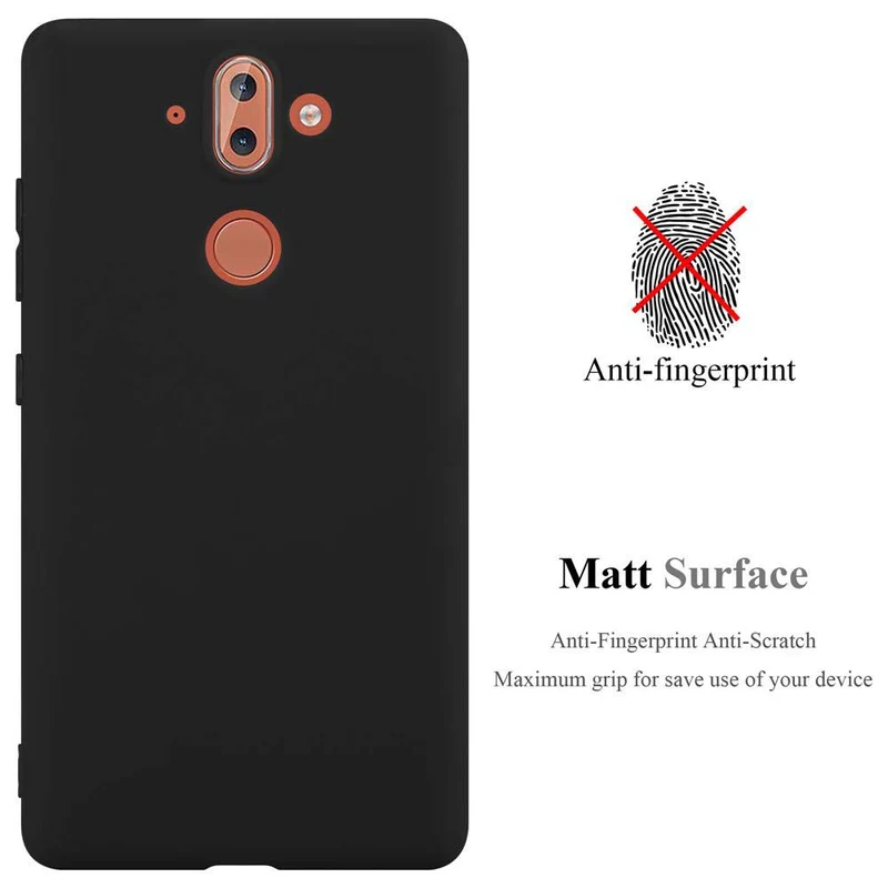 Cadorabo Hülle kompatibel mit Nokia 8 Sirocco Schutzhülle aus flexiblem TPU Silikon