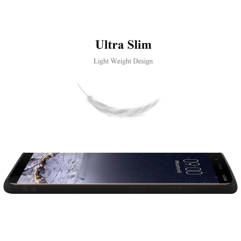 Cadorabo Hülle kompatibel mit Nokia 8 Sirocco Schutzhülle aus flexiblem TPU Silikon