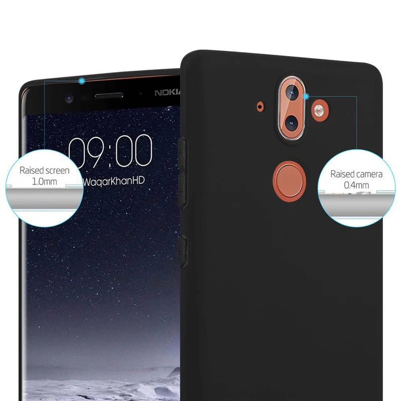 Cadorabo Hülle kompatibel mit Nokia 8 Sirocco Schutzhülle aus flexiblem TPU Silikon