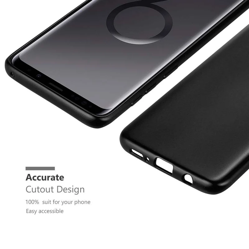 Cadorabo Hülle kompatibel mit Samsung Galaxy S9 PLUS Schutzhülle aus flexiblem TPU Silikon