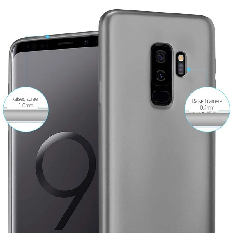Cadorabo Hülle kompatibel mit Samsung Galaxy S9 PLUS Schutzhülle aus flexiblem TPU Silikon